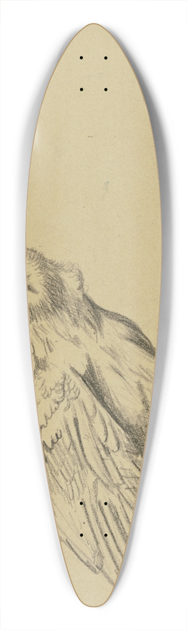 Hans Thoma - Harpy 39.3 inch art pintail longboard deck