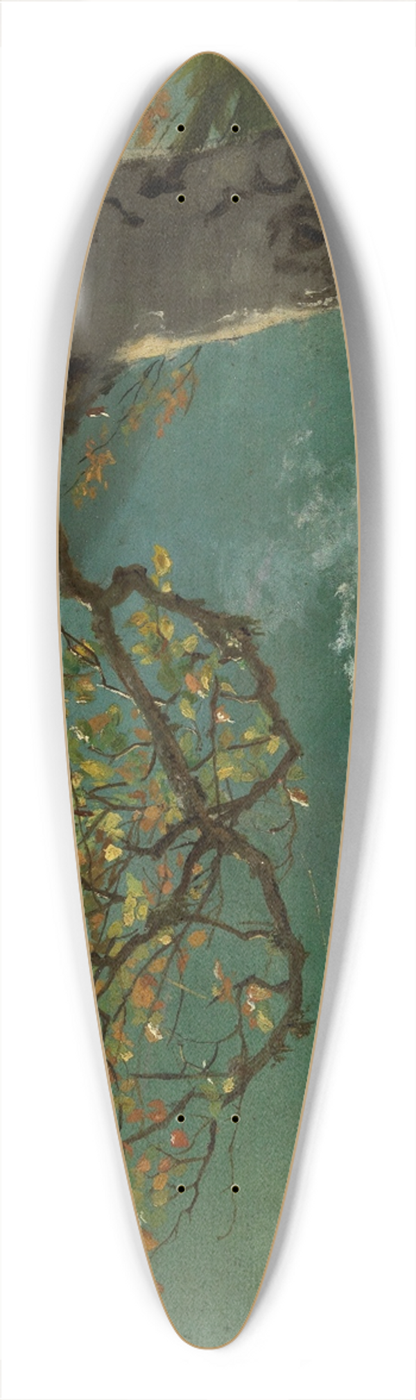 Hans Thoma - Herbstlicher Baum vor Wiesental 39.3 inch art pintail longboard deck