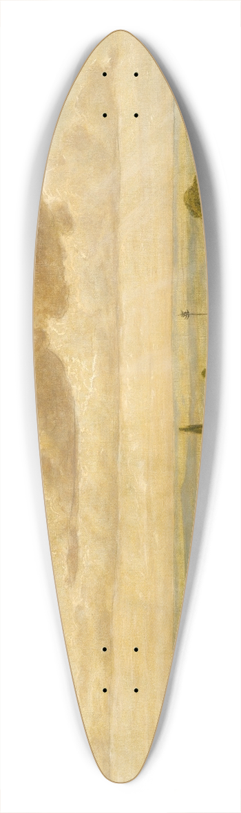 Hans Thoma - Landscape 39.3 inch art pintail longboard deck