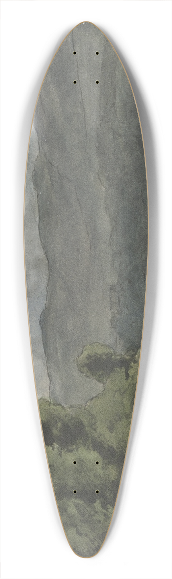 Hans Thoma - Landschaft mit Gewitterwolken 39.3 inch art pintail longboard deck
