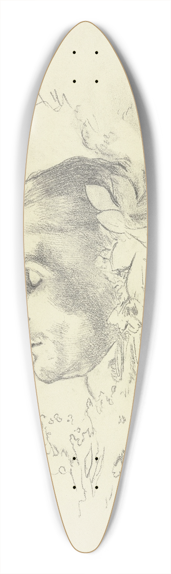 Hans Thoma - Otto Kchler auf dem Totenbett, von links 39.3 inch art pintail longboard deck