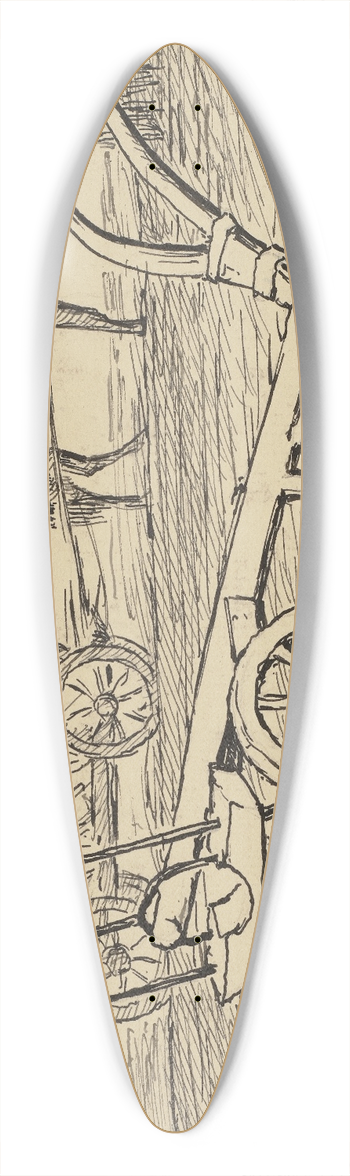 Hans Thoma - Pflug 39.3 inch art pintail longboard deck