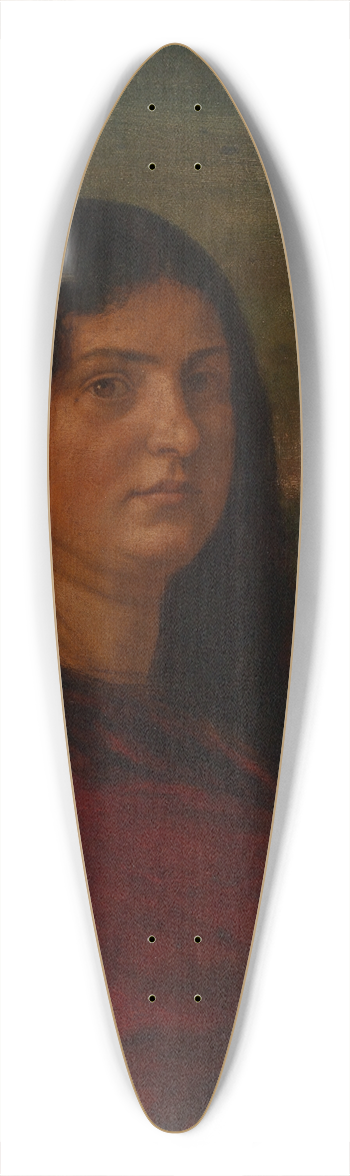 Hans Thoma - Portrait of Mrs. Cella Thoma 39.3 inch art pintail longboard deck