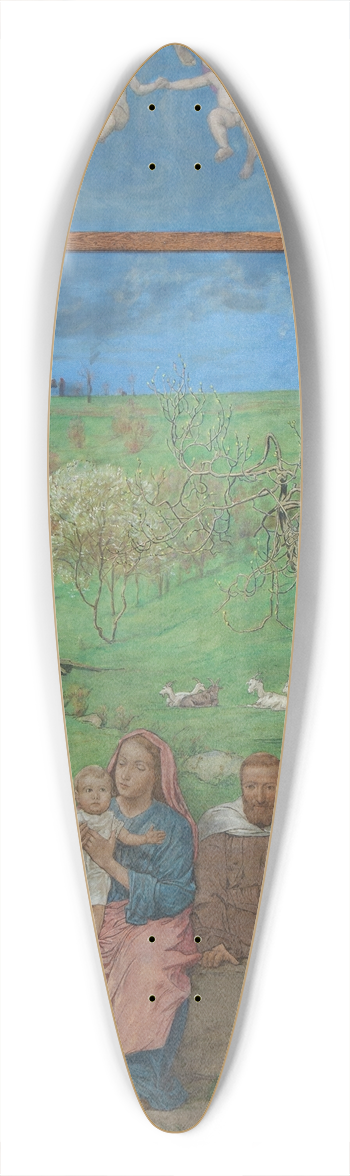 Hans Thoma - Ruhe auf der Flucht 39.3 inch art pintail longboard deck