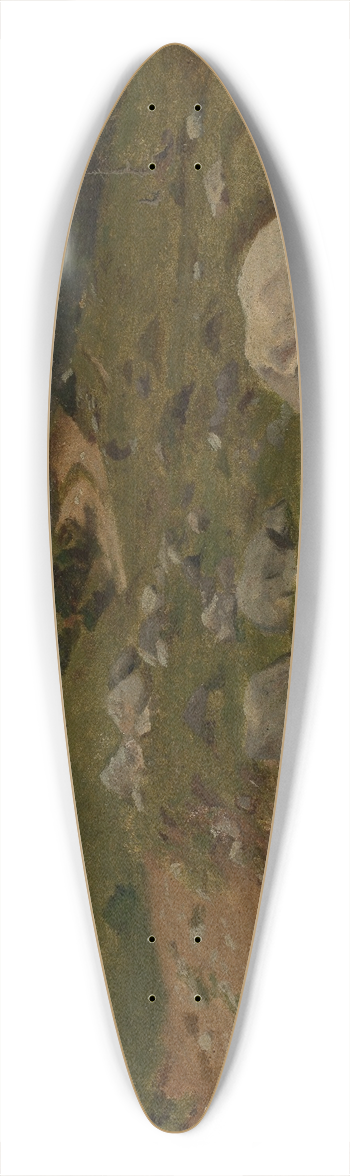 Hans Thoma - Steiniger Weg am Waldrand 39.3 inch art pintail longboard deck