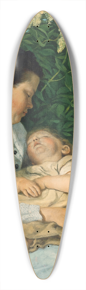 Hans Thoma - Under the elder bush 39.3 inch art pintail longboard deck