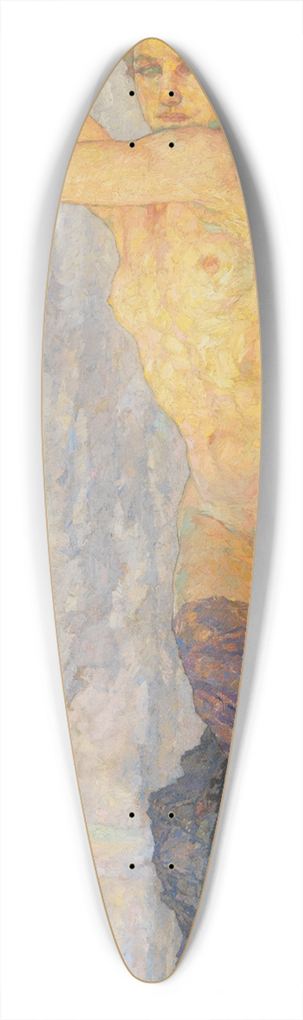 Hans Unger - Erwachen 39.3 inch art pintail longboard deck