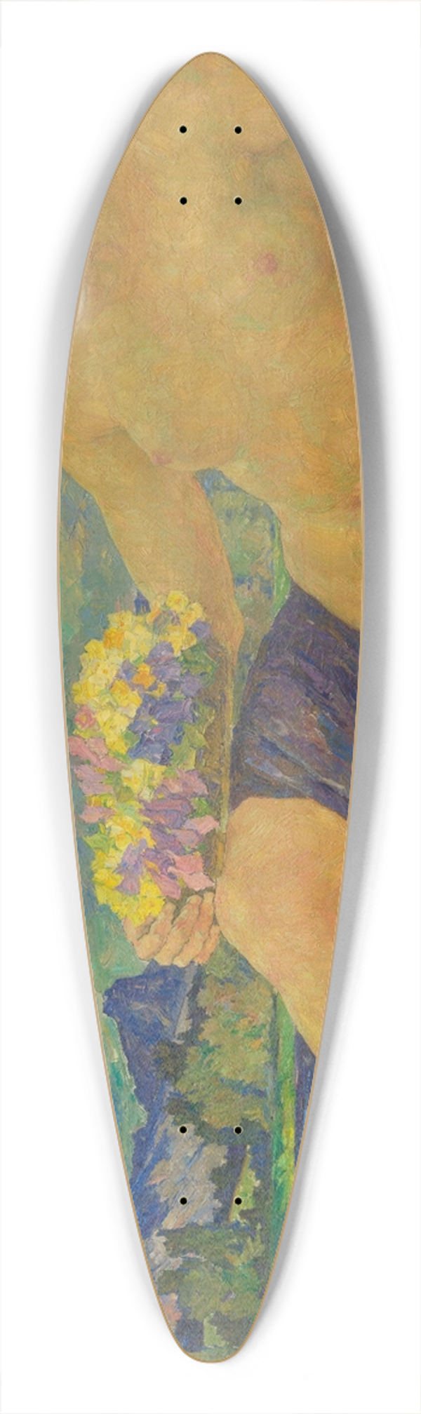 Hans Unger - Liegender weiblicher Akt 39.3 inch art pintail longboard deck