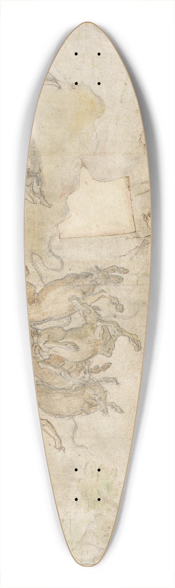 Hans von Aachen - Der Sturz des Phaeton 39.3 inch art pintail longboard deck