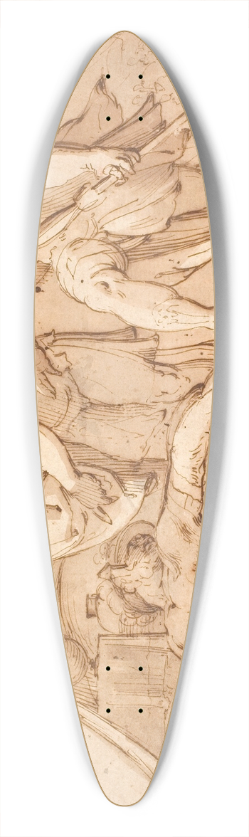Hans von Aachen - Jael og Sisera 39.3 inch art pintail longboard deck