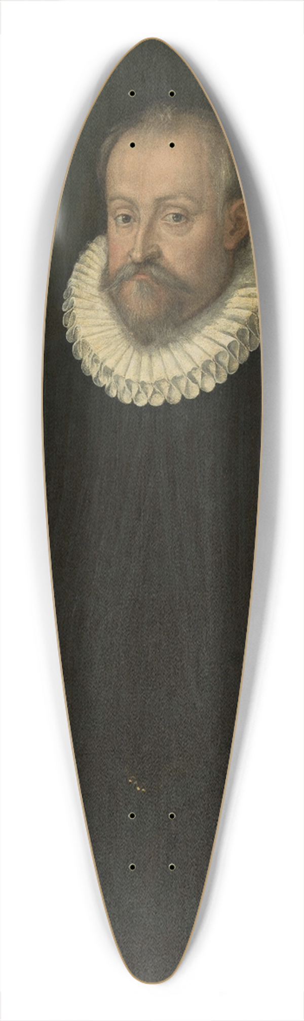 Hans von Aachen - Portrait of a man 39.3 inch art pintail longboard deck