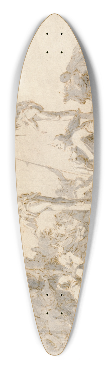 Hans von Aachen - The Crucifixions 39.3 inch art pintail longboard deck