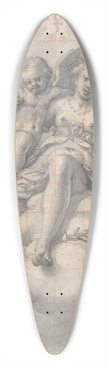 Hans Werl - Venus Triumphant 39.3 inch art pintail longboard deck