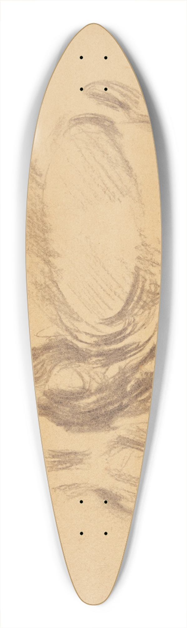 Harald Giersing - Opstilling 39.3 inch art pintail longboard deck