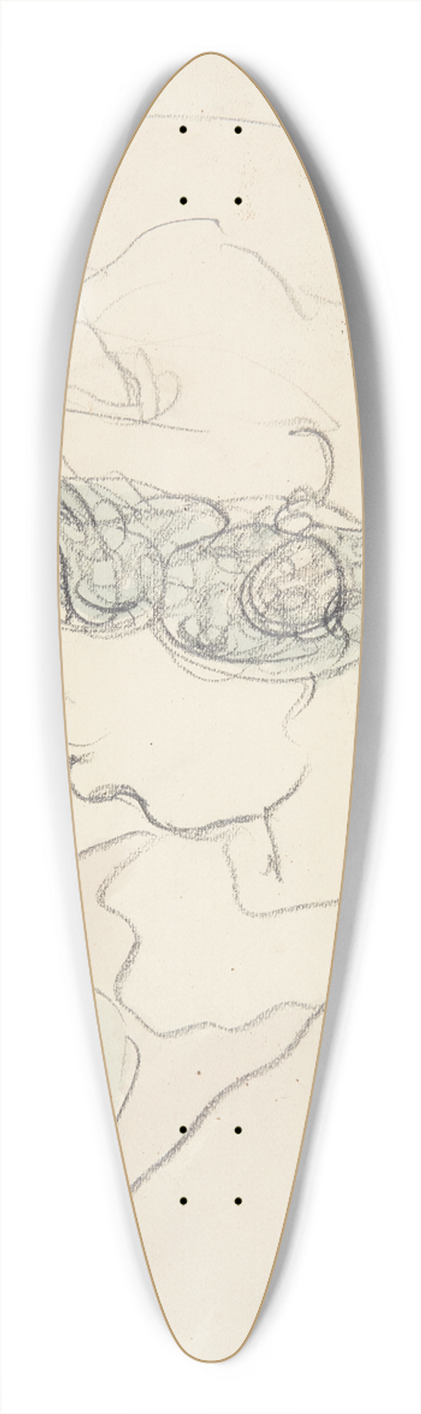 Harald Giersing - Pige med lyserd hat, kunstnerens sster Anna 39.3 inch art pintail longboard deck