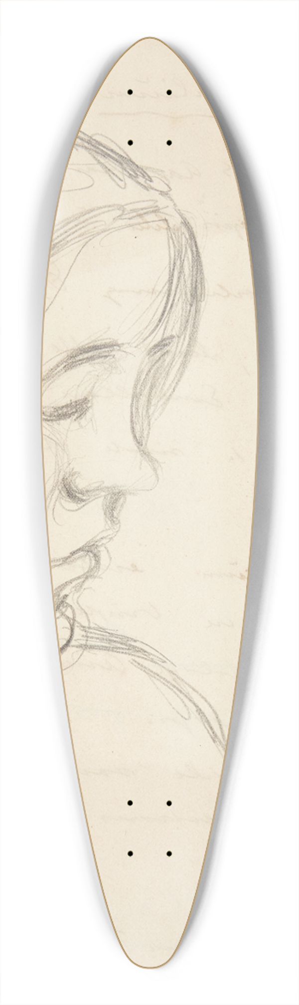 Harald Giersing - Portrt af Bodil, kunstneren sster 39.3 inch art pintail longboard deck