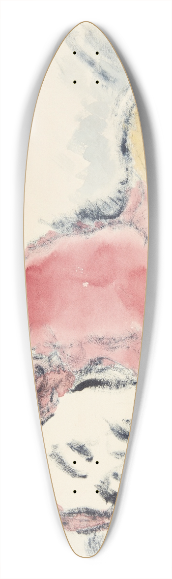 Harald Giersing - Sovende pige 39.3 inch art pintail longboard deck