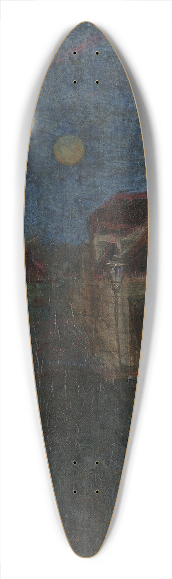 Harald Sohlberg - View from Karl XIIs Street 39.3 inch art pintail longboard deck