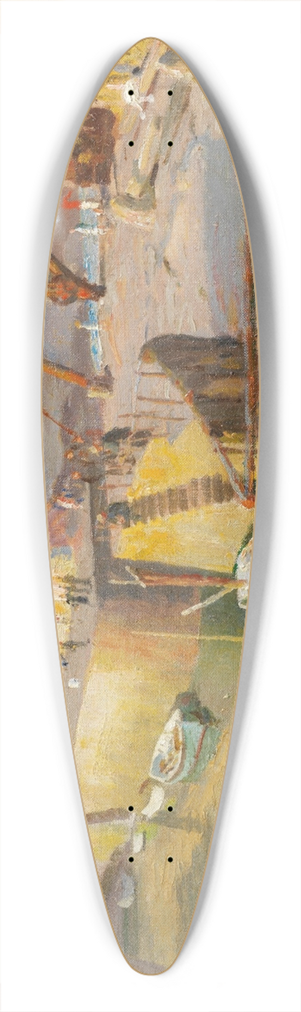 Harold Harvey - Mousehole 39.3 inch art pintail longboard deck
