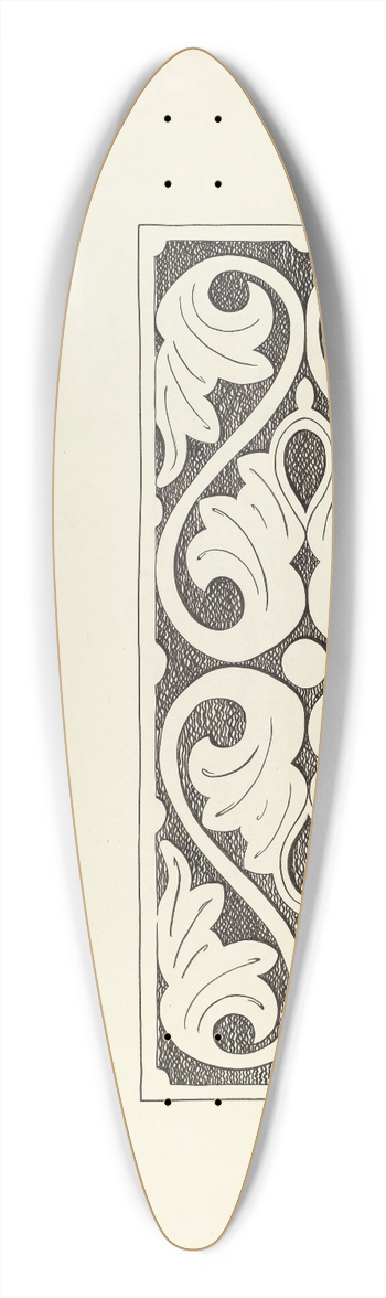 Harold Merriam - Press Cupboard (Detail) 39.3 inch art pintail longboard deck