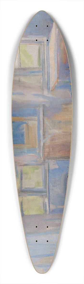 Harriet Backer - Interior from Einabu in Foldal 39.3 inch art pintail longboard deck