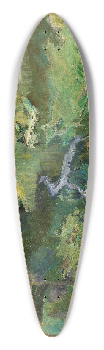 Harriet Backer - Landscape from Foldalen 39.3 inch art pintail longboard deck
