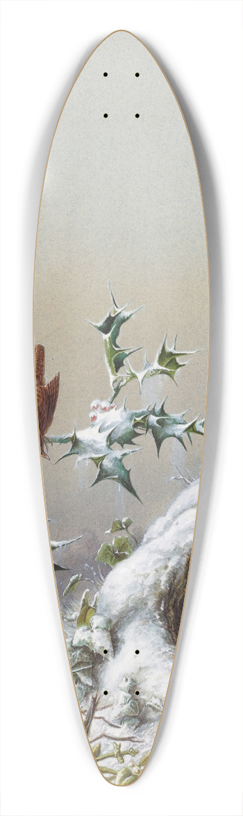 Harry Bright - In Peacetime 39.3 inch art pintail longboard deck