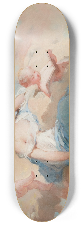 Charles Chaplin - Allegory of Poetry 8.25 inch art skate deck