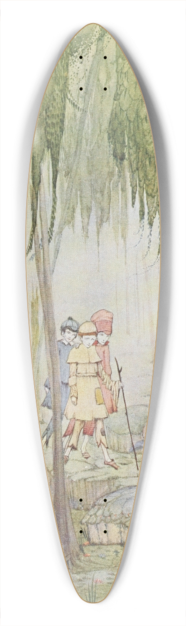 Harry Clarke - He brought them home by the very same way they came 39.3 inch art pintail longboard deck