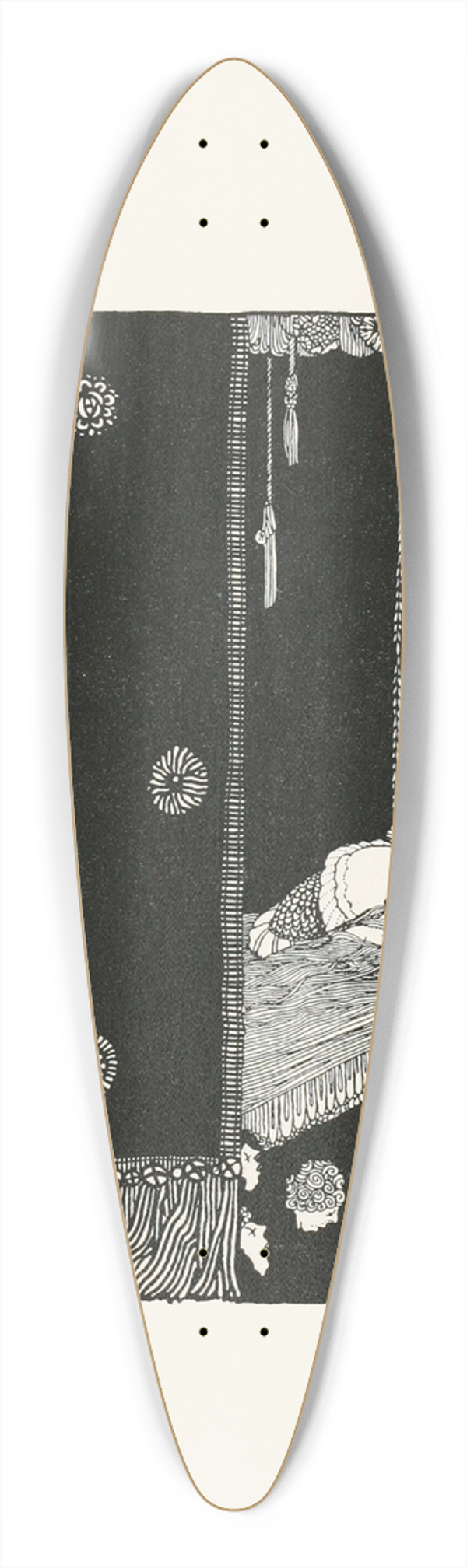 Harry Clarke - The sleeping beauty in the wood 39.3 inch art pintail longboard deck