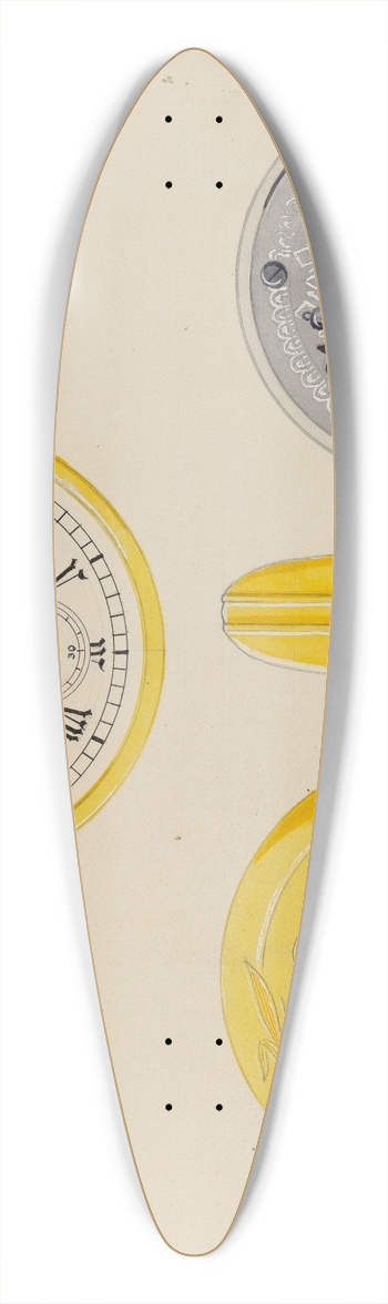 Harry G. Aberdeen - Watch Case 39.3 inch art pintail longboard deck
