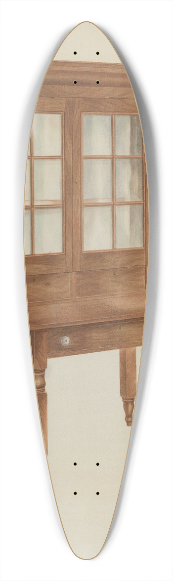 Harry King - Walnut Desk and Bookcase 39.3 inch art pintail longboard deck