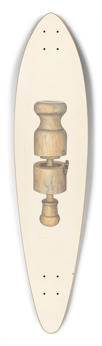 Harry Mann Waddell - Butter Mold 39.3 inch art pintail longboard deck