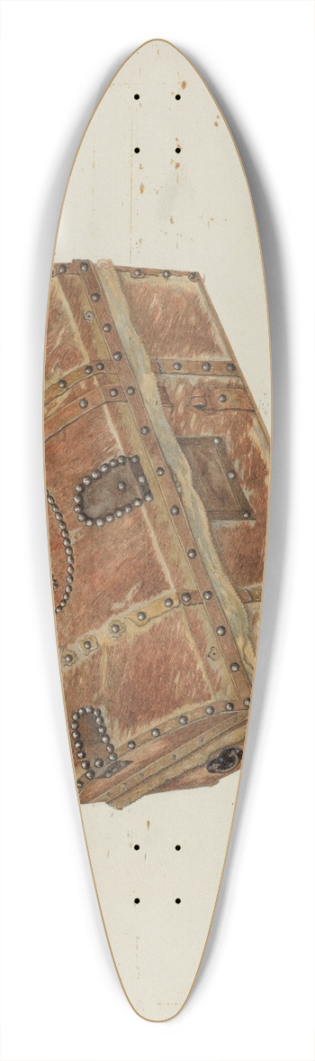 Harry Mann Waddell - Cowhide Trunk 39.3 inch art pintail longboard deck