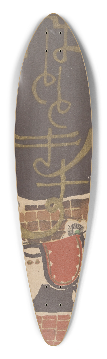 Hashiguchi Goy - Kleine koekoek 39.3 inch art pintail longboard deck