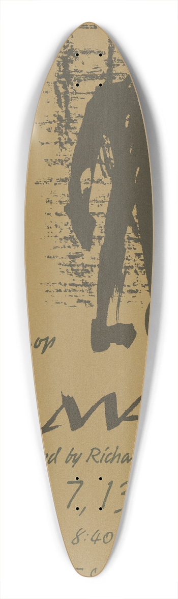 H. Edward Oliver - The man directed by Richard Forsyth 39.3 inch art pintail longboard deck