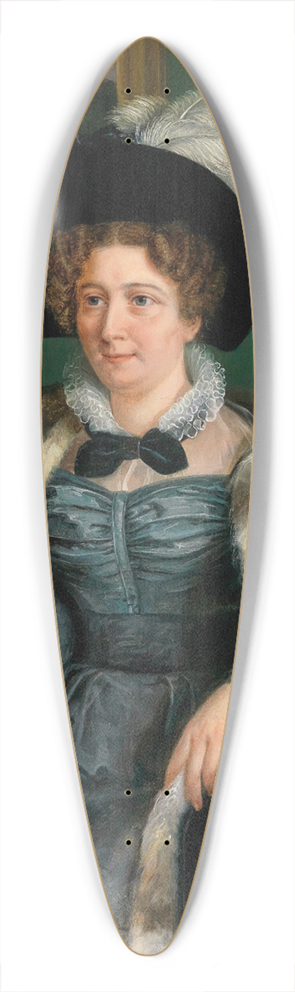 Heinrich Beltz - Portrait Burckhardt-Bischoff 39.3 inch art pintail longboard deck