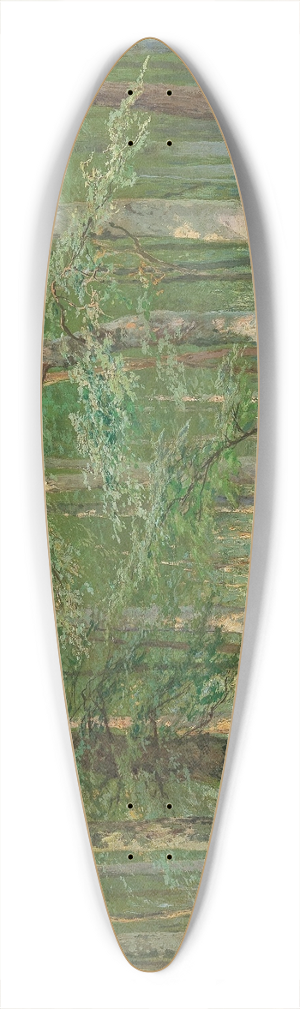 Heinrich Bhmer - A Forest Glade 39.3 inch art pintail longboard deck
