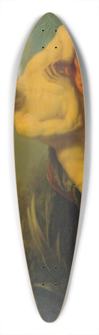 Heinrich Friedrich Fger - John in the desert 39.3 inch art pintail longboard deck