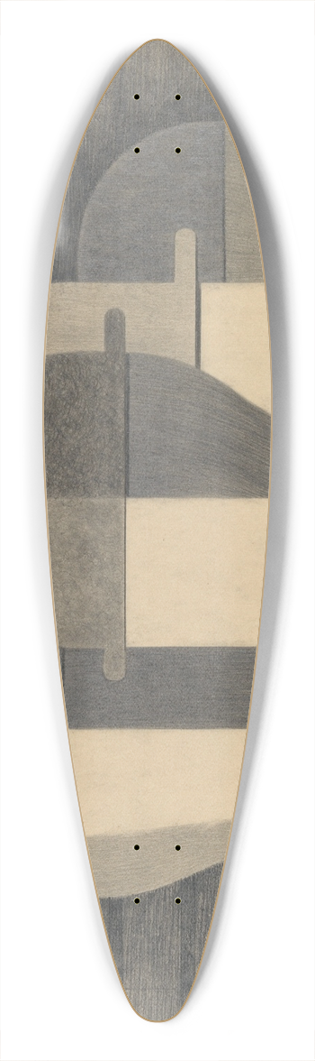 Heinrich Hrle - Gruppe 39.3 inch art pintail longboard deck