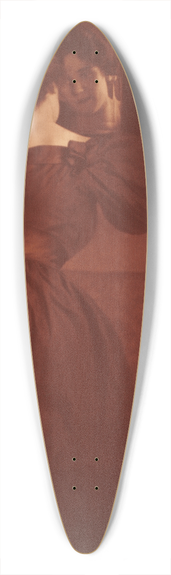 Heinrich Khn - Woman before a Mirror 39.3 inch art pintail longboard deck