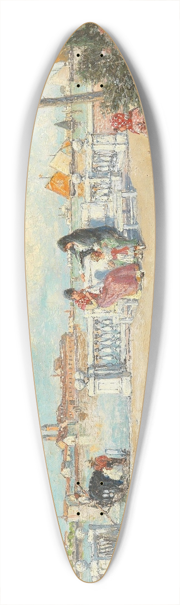 Heinrich Rasch - Venetian Scene 39.3 inch art pintail longboard deck