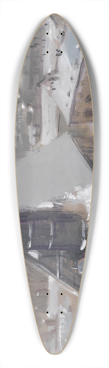 Heinrich Schrder - Blick ber Wiener Dcher und Minoritenkirche 39.3 inch art pintail longboard deck
