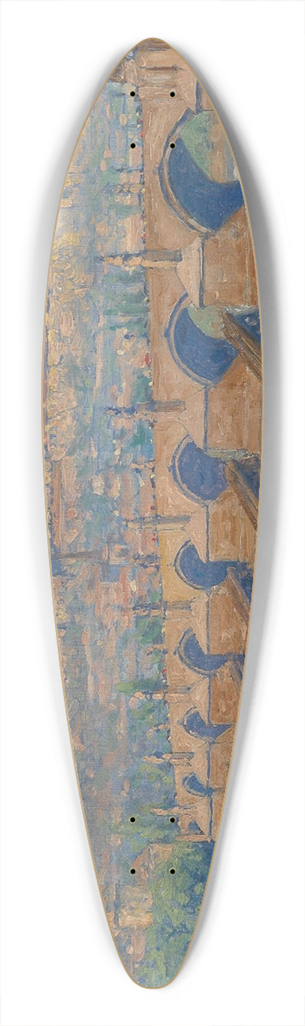 Heinrich Tomec - Prag 39.3 inch art pintail longboard deck