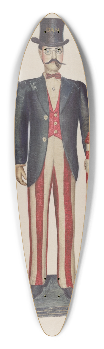 Helen E. Gilman - Dapper Dan Store Figure 39.3 inch art pintail longboard deck
