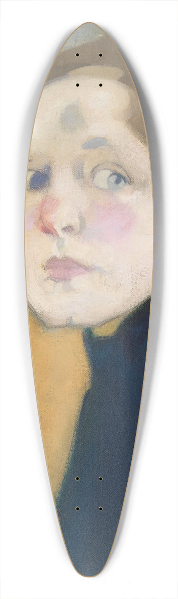 Helene Schjerfbeck - Self-Portrait 39.3 inch art pintail longboard deck