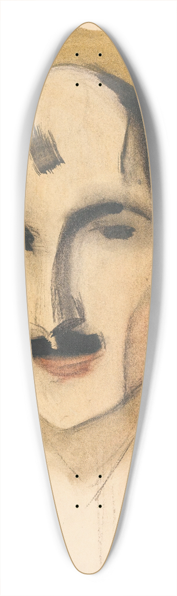 Helene Schjerfbeck - The Fencer 39.3 inch art pintail longboard deck