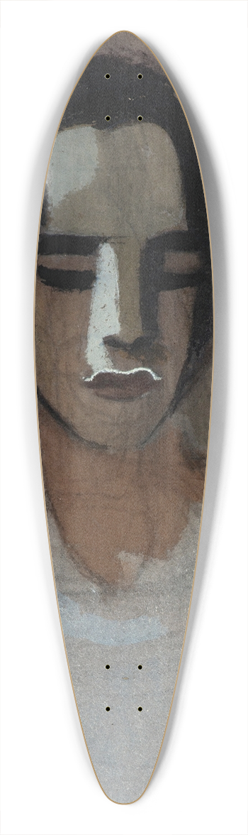 Helene Schjerfbeck - The girl from California 39.3 inch art pintail longboard deck