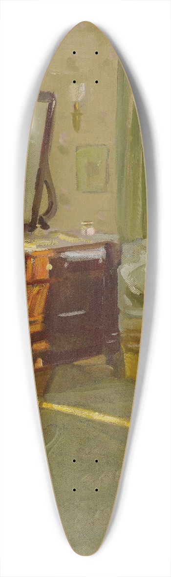 Helen Galloway McNicoll - Interior 39.3 inch art pintail longboard deck