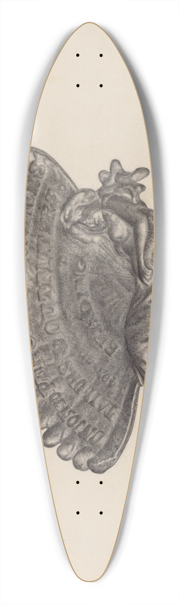 Helen Hobart - Visiting Card Tray 39.3 inch art pintail longboard deck